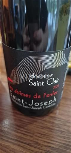 Rhônetal Saint-Joseph Domaine Saint Clair Les abîmes de l'enfer 2020