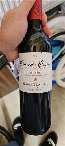 Wijnen Rouge sec Château Cissac 2015 Frankrijk Bordeaux Haut-Médoc AOC Cru Bourgeois