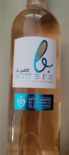 Vin Rosé sec La Petite Note Bleue Maîtres Vignerons de la Presqu'île de Saint-Tropez 2024 France Provence, basse vallée du Rhône, Corse Méditerranée IGP