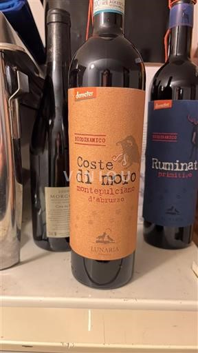 Abruzos Montepulciano d'Abruzzo Lunaria Coste di Moro 2018