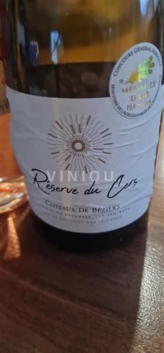 Languedoc and Roussillon Coteaux de Béziers Réserve Du Cers 2017