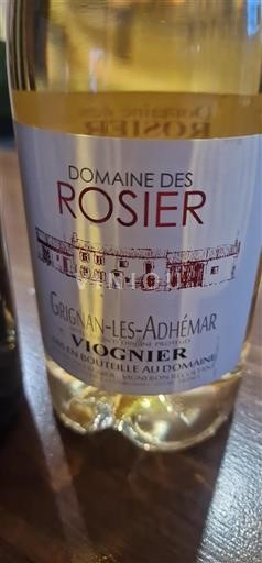 Rhônen laakso Grignan-les-adhémar Domaine Des Rosier Viognier 2017