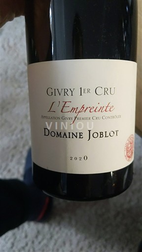 Borgoña Givry Premier Cru Domaine Joblot L’empreinte 2020