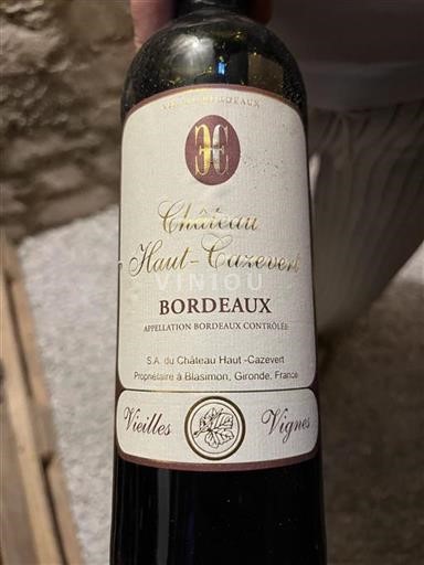 Burdeos Bordeaux Château Hautcazevert Vieilles Vignes Sin añada