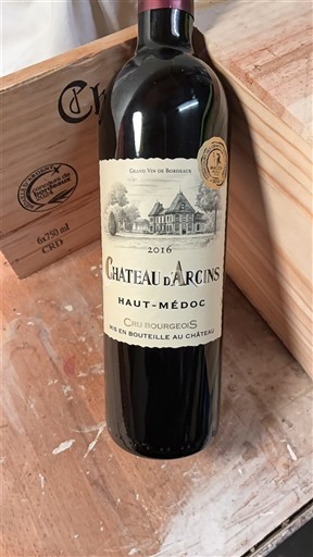 Bordeaux Haut-Médoc Cru Bourgeois Château Arcins 2016