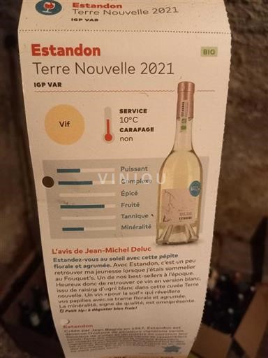 Provence, Lower Rhône Valley, Corsica Var Estandon Terre Nouvelle 2021