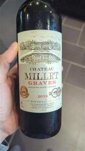 Bordeaux Graves Château Millet 2018