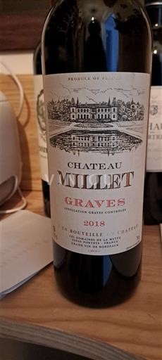 Bordeaux Graves Château Millet 2018