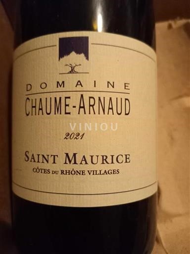 Rhônedalen Côtes-du-Rhône-Villages Domaine Chaumearnaud Saint Maurice 2021