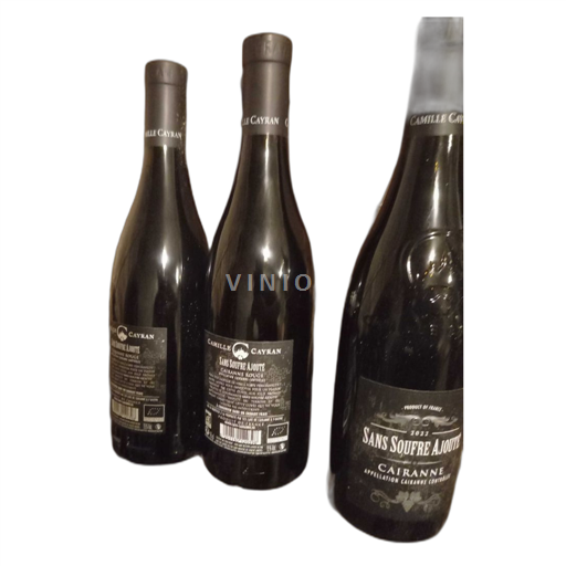 Vin Rouge sec Sans Soufre Ajouté 2022 France Vallée du Rhône Cairanne AOC
