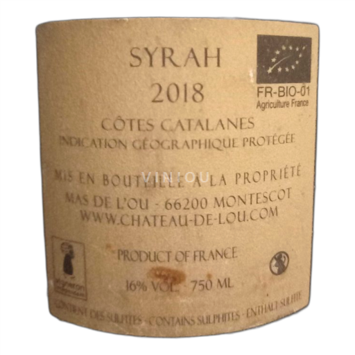 Languedoc and Roussillon Côtes Catalanes Mas De L'ou Secret de schistes 2018