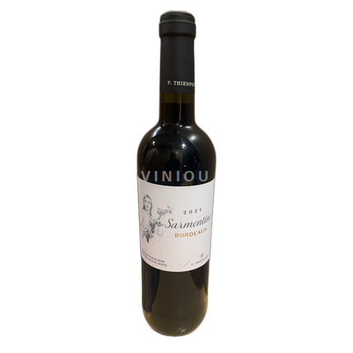 Vin Rouge sec Sarmentine F. Thienpont 2021 France Bordeaux AOC