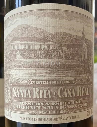Maipo-Tal Maipo Central Santa Rita Casa Real 2008