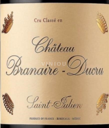 Bordéus Saint-Julien Château Branaire Ducru 4ème Grand Cru Classe 2008