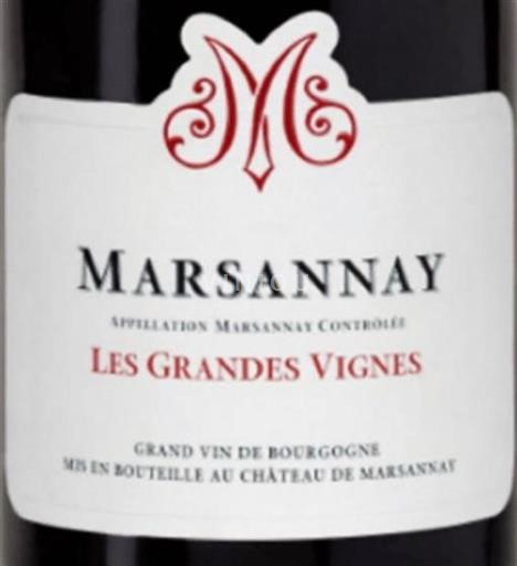 Burgundija Marsannay Château Marsannay Les Grandes Vignes 2018