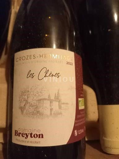 Rhône-dalen Crozes-Hermitage Domaine Breyton Les Chênes 2022