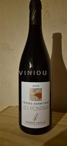 Vallée du Rhône Crozes-hermitage Laurent Fayolle Les Pontaix 2020