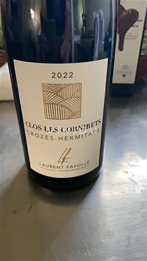 Vallée du Rhône Crozes-hermitage Laurent Fayolle Clos Les Cornirets 2022