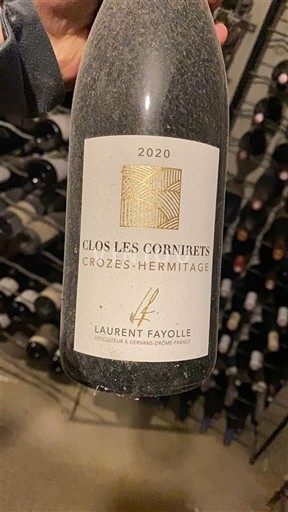 Vallée du Rhône Crozes-hermitage Laurent Fayolle Clos Les Cornirets 2020