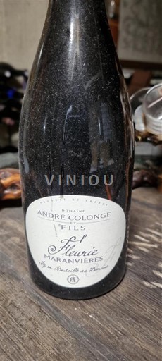 Beaujolais Fleurie Domaine André Colonge Et Fils Marancières 2018