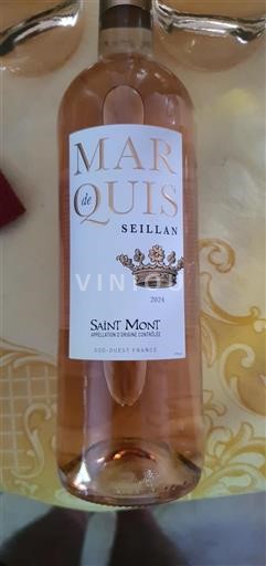 Vin Rosé sec Marquis De Seillan 2024 France Sud-Ouest Saint-Mont AOC