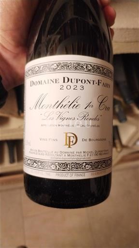 Burgundsko Monthélie Premier Cru Domaine Dupontfahn Les Vignes Rondes 2023