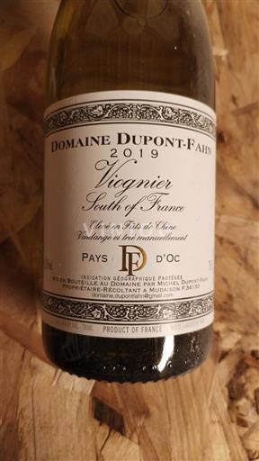 Languedoc ja Roussillon Pays d'Oc Domaine Dupont-fahn 2019