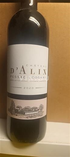 Burdeos Pessac-Léognan Château Alix 2020