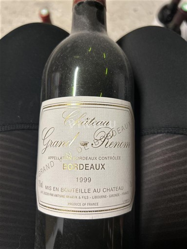 Bordeaux Château Grand Renom 1999