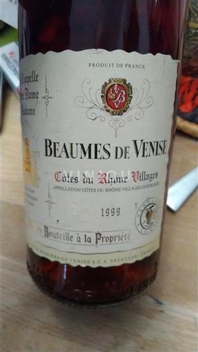 Valle del Rodano Côtes-du-rhône-villages La Chapelle Notredame Aubune Beaumes de Venise 1999