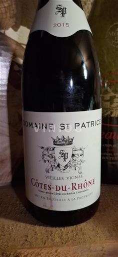 Rhône Valley Côtes-du-Rhône Domaine St Patrice Vieilles Vignes 2015