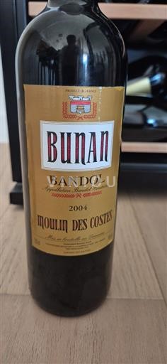 Provence Bandol Domaine S Bunan Moulin des Costes 2004
