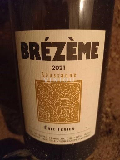 Alpen und Rhônetal Drôme Éric Texier Roussanne 2021