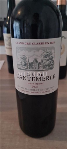 Bordéus Haut-Médoc Grand Cru Château Cantemerle 2021