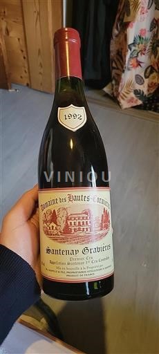 Burgundija Ni doloceno Premier Cru Domaine Des Hautescornières Santenay Gravières 1992