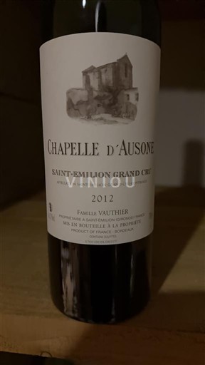Bordeaux Saint-Émilion Grand Cru Chapelle Ausone 2012