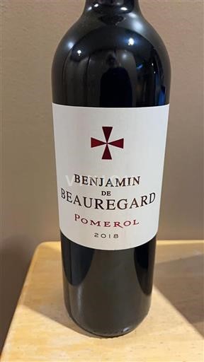 Bordeaux Pomerol Benjamin De Beauregard 2018