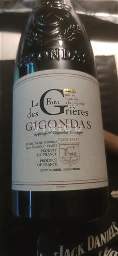 Rhônetal Gigondas La Font Des Grières 2017