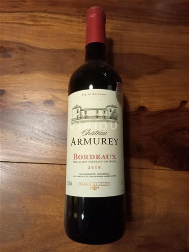 Bordeaux Château Armurey 2019