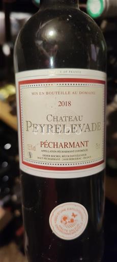 Southwest Pécharmant Château Peyrelevade 2018