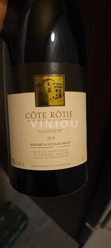 Valle del Rodano Côte-rôtie Château Lupe Valdebert 2018