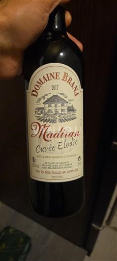 Sud-Ouest Madiran Domaine Brana Elodie 2017
