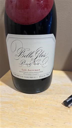 Kalifornische AVA Santa Lucia Highlands Belle Glos Las Alturas 2016
