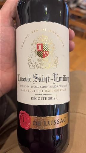 Bordeaux Lussac-saint-émilion Lussac 2017