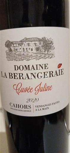 Zuidwest-Frankrijk Cahors Domaine La Berangeraie Juline 2020