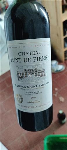 Bordéus Lussac-Saint-Émilion Château Pont De Pierre 2016