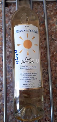 Sudoeste Côtes de Bergerac Earl De Parparoisse Et La Borie Rayon de Soleil 2016