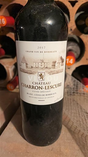Bordoja Blaye-côtes-de-bordeaux Château Charronlescure Spéciale 2017
