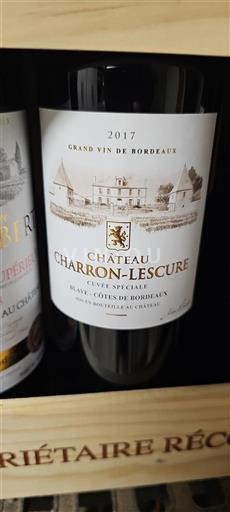 Burdeos Blaye-Côtes de Burdeos Château Charronlescure Spéciale 2017