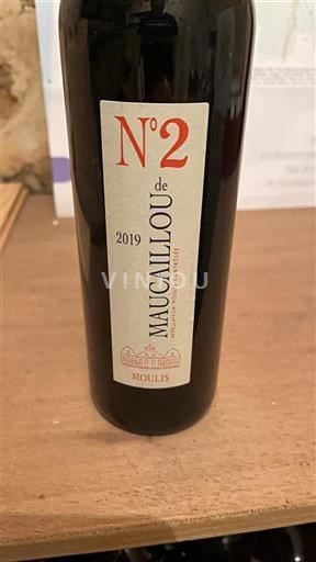Vin Rouge sec N°2 de Maucaillou Château Maucaillou 2019 France Bordeaux AOC